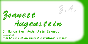 zsanett augenstein business card